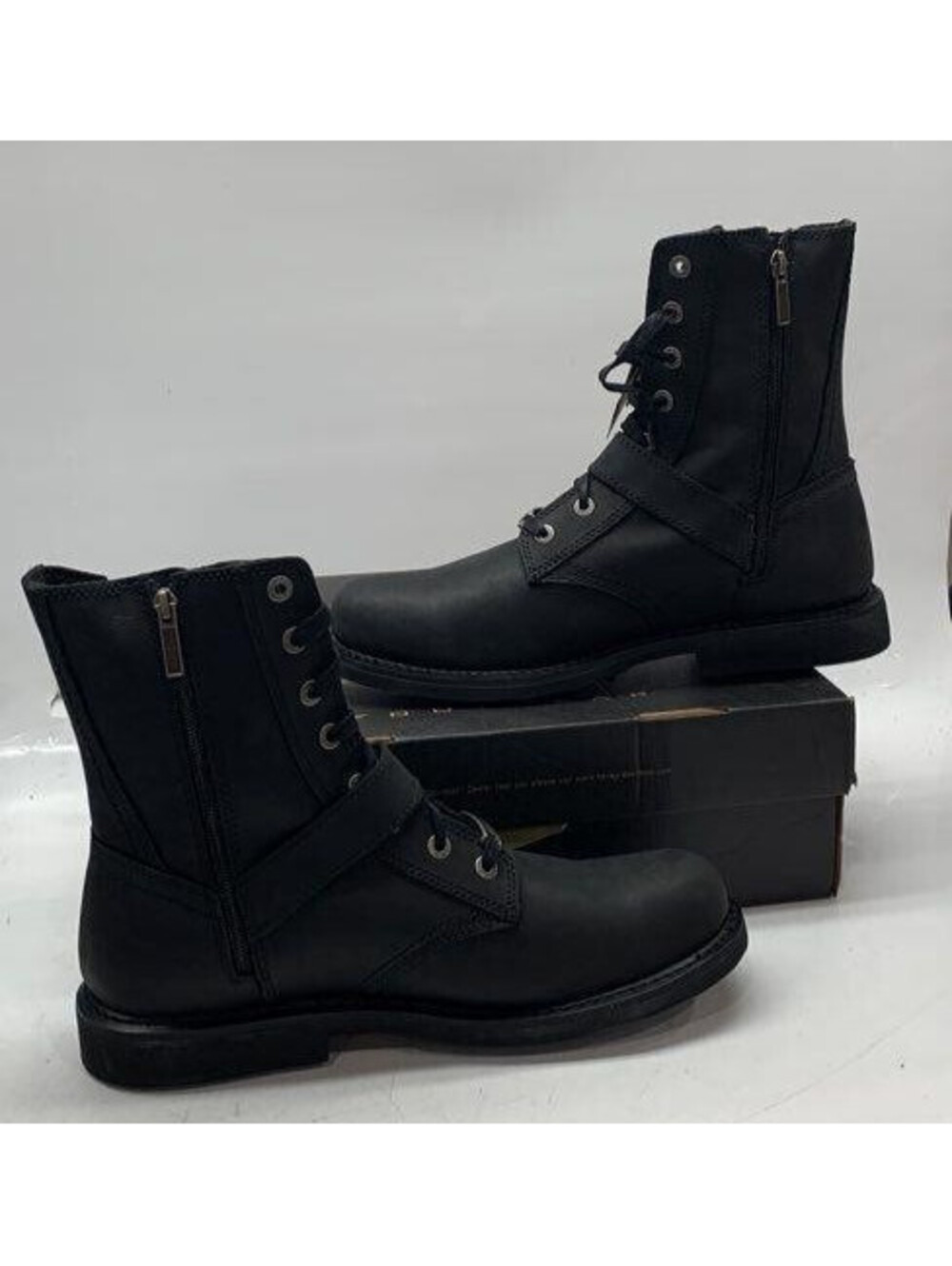 Harley-Davidson Mens Ranger Leather Motorcycle Boots Biker Riding New w/Box 12 - Picture 2 of 8